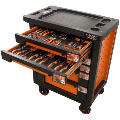 Servante d'atelier équipée pinces + tournevis 32 outils