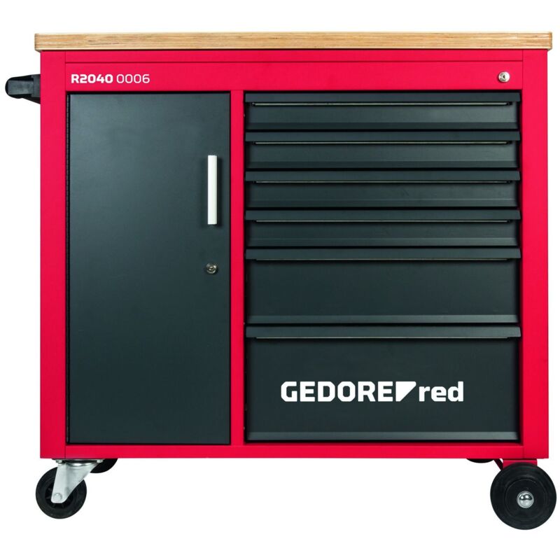 Gedore - red 3301818 - Servante porte-outils mechanic plus + 6 tiroirs 988x431x935 mm , R20400006