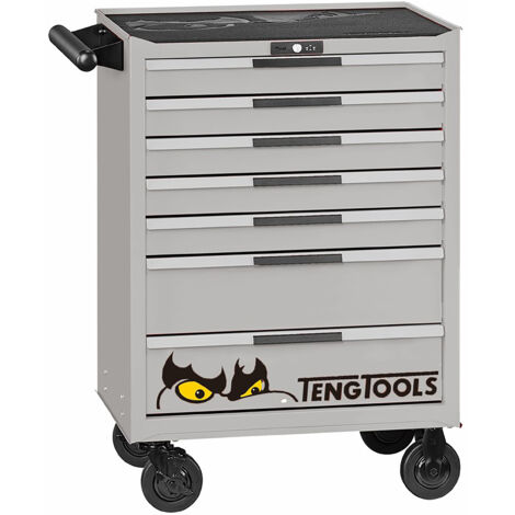 Servante d'atelier grise professionnelle 7 tiroirs Teng Tools TSW26S7C