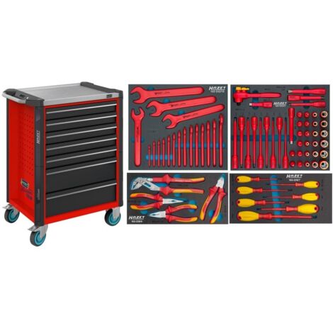 Servante d'atelier outils isolé 1000V 70 pièces HAZET