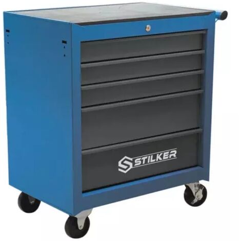 Servante d'atelier roulante 5 tiroirs – Charge maximale 100kg – Dimensions 680x458x845mm – Tiroirs sur glissières télescopiques – Stilker