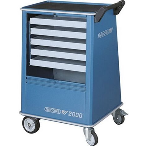 Servante d'atelier, type 2000, Dimensions L x l x H : 625 x 400/545 x 930 mm, Dimensions des tiroirs L x l x H 478 x 325 x 45 mm