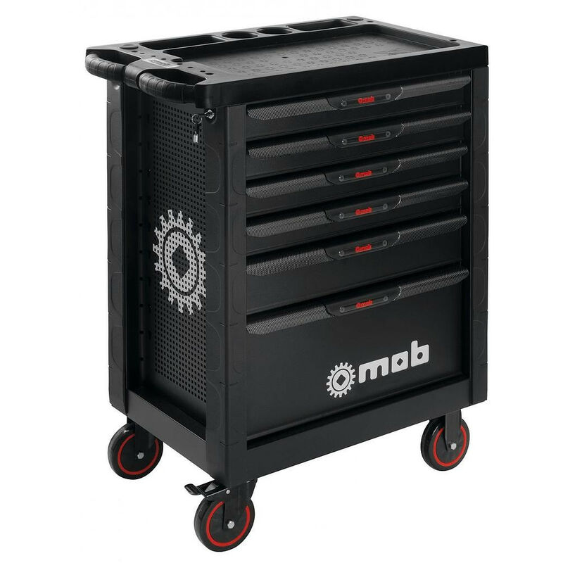 Mondelin - Servante blackliner 3 modules 6 tiroirs mob