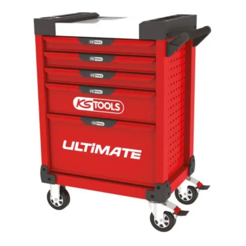 Kstools - Servante ultimate rouge, 5 tiroirs