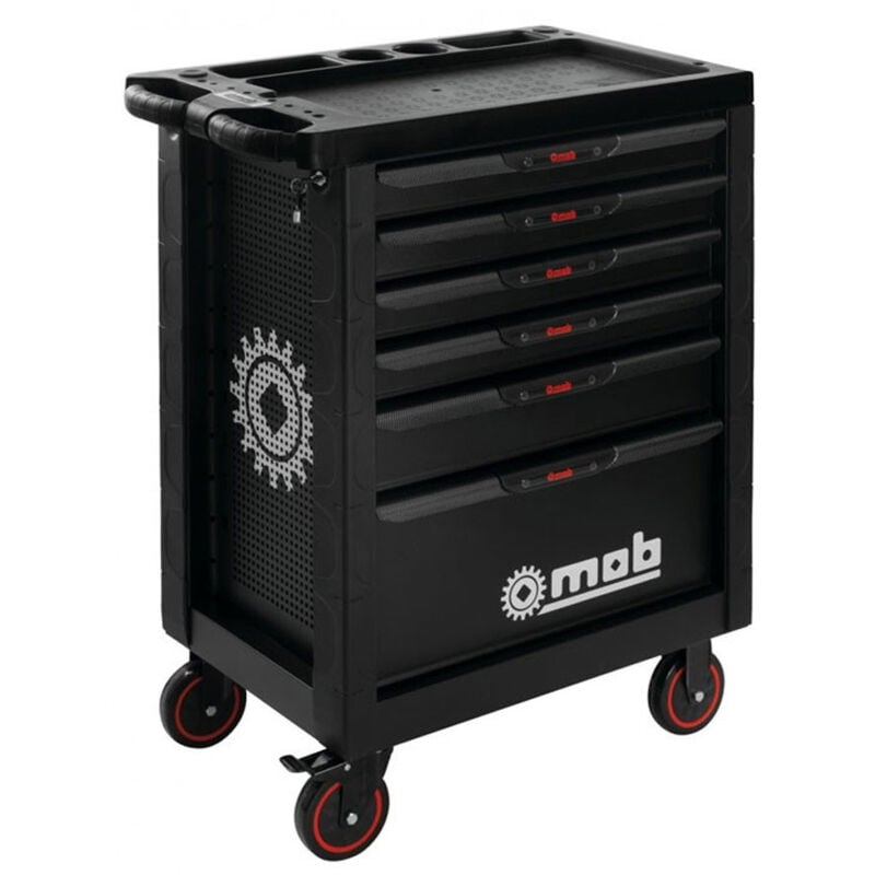 Mob Outillage - Servante proliner 6 tiroirs garnie 140 pièces mob