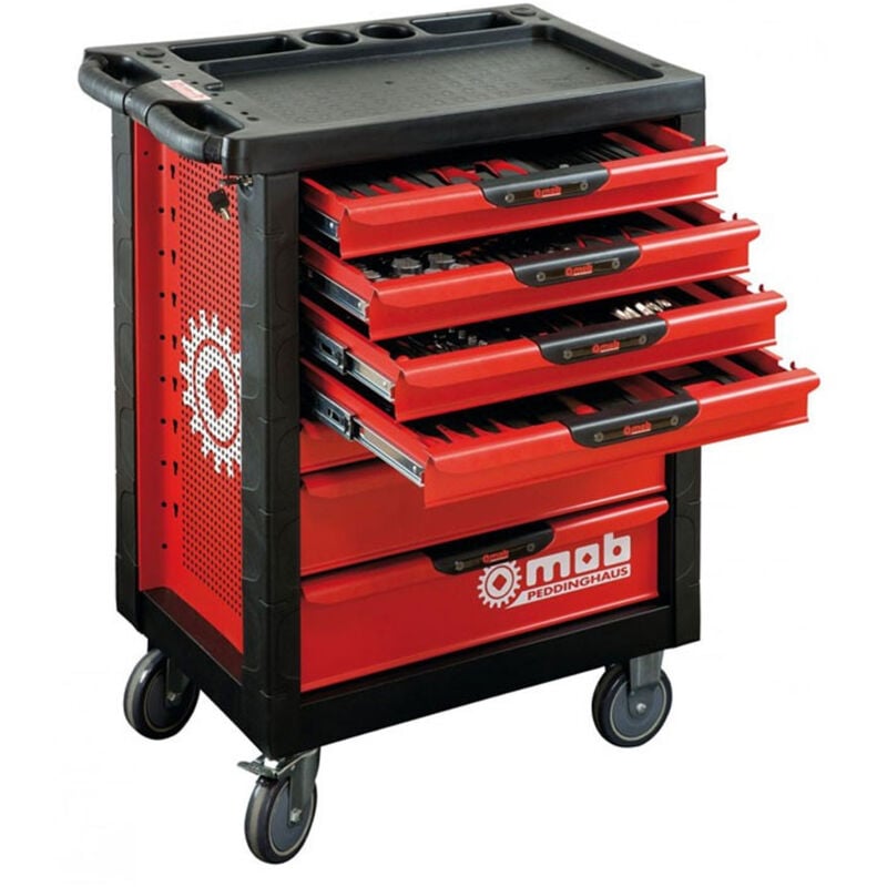 Mob Outillage - Servante proliner 7 tiroirs garnie 133 pièces mob