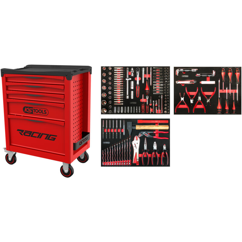 Kstools - ks Tools - Servante racing 5 tiroirs + composition 264 pièces - 855.5134