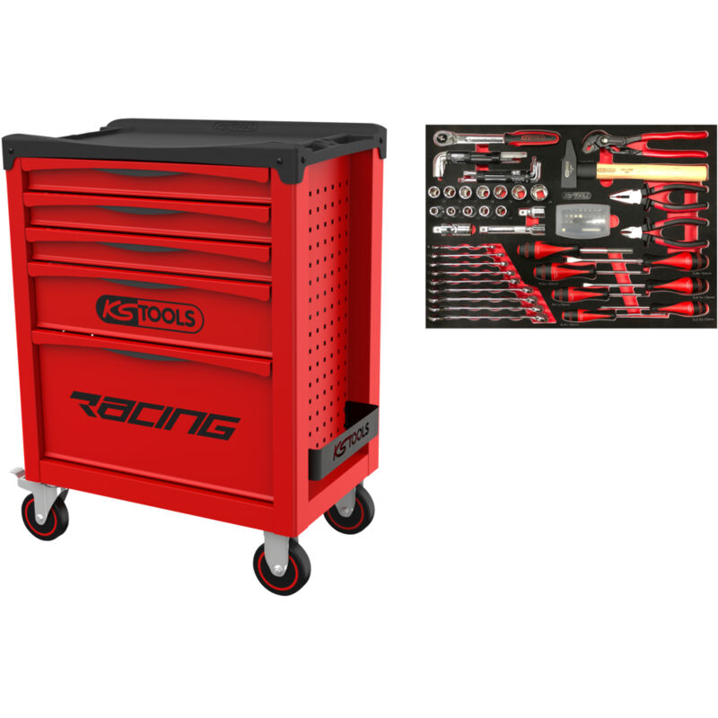 Kstools - ks Tools - Servante racing 5 tiroirs + composition 84 pièces - 855.5084