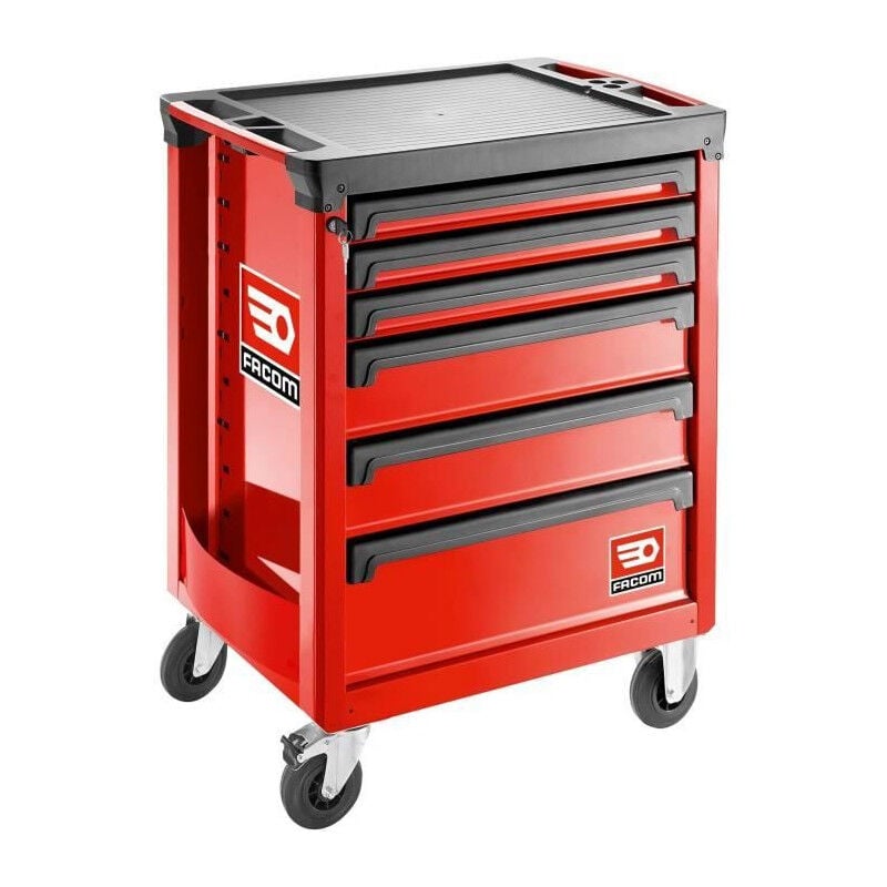 Servante roll Facom ROLL.6M3APB - 6 tiroirs - 3 modules par tiroir - Rouge