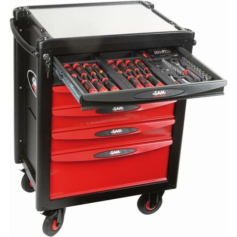 Servante Servi 640 + 200 outils maintenance indus. SAM OUTILLAGE modules ABS - CPP-200SV4