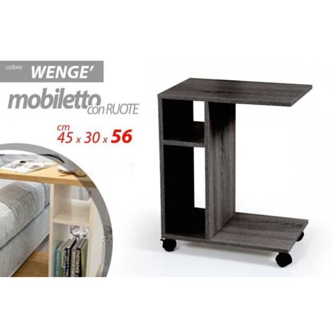 Servetto sofá cama revistero gris bandeja para comida cm 45 x 30 x 56 h