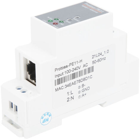 Serveur Série RS485 vers Ethernet Montage Rail 100-240VAC PE11-H Compatible FreeRTOS