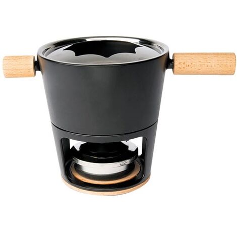 Sirloin Appareil à fondue & raclette cuve céramique 1200W - noir
