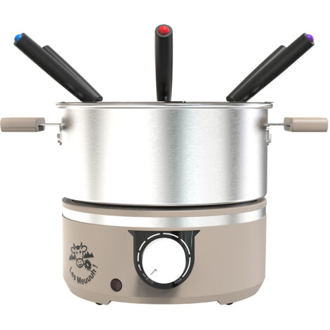 Service à fondue 6 personnes muscade - Little Balance - 8964