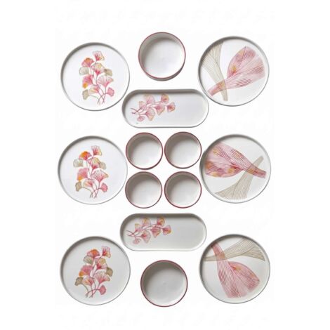 Service à petit-déjeuner, service de table, set de table Set 100% Céramique