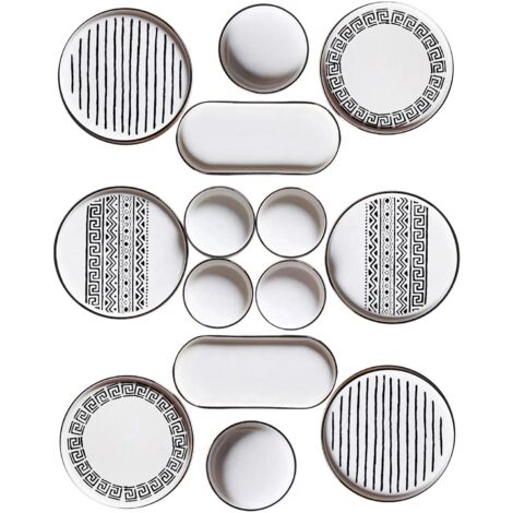 Service à petit-déjeuner, service de table, set de table Set 100% Céramique