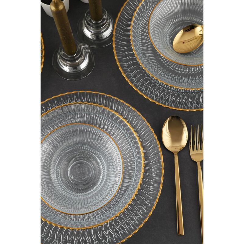 service de table Set 100% verre à boire Transparent