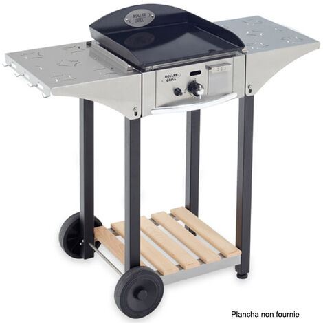 servicio de acero inoxidable y madera para plancha 400 - chps400 - roller grill -