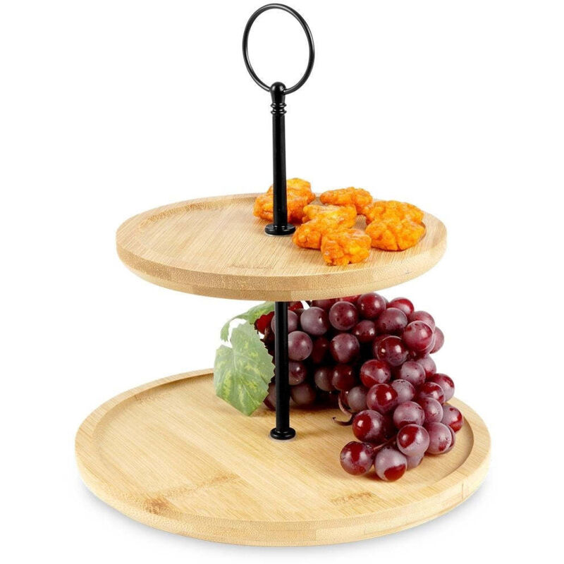 Excellent Houseware Two Tier Cookie Tray For Cookies Fruit And Snacks