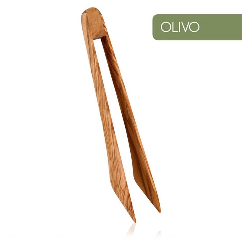 E3/75580 Pinza Servir Madera De Olivo Metaltex