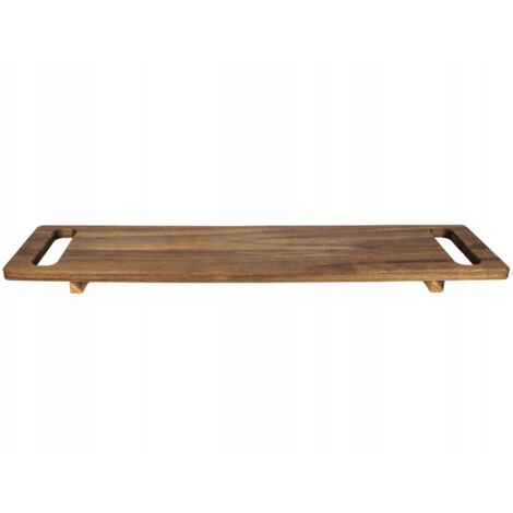 Servierplatte aus Akazienholz, 30 cm lang