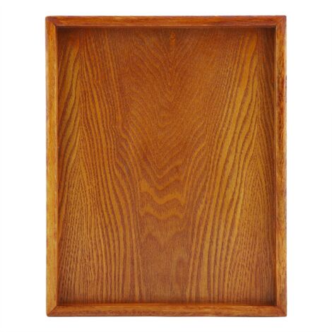 Serviertablett aus Holz für Vorspeisen, Empfänge oder zum Kochen - Rechteckiges Aufbewahrungstablett (30 x 24 cm)