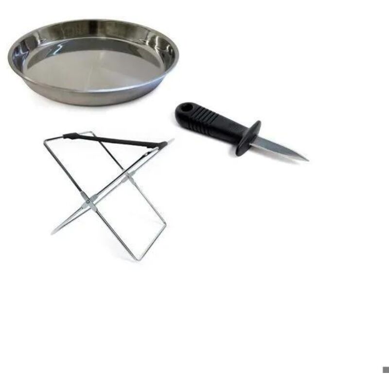 Saveur Et Degustation Cmp Austernserviertablett Silber 34 Cm