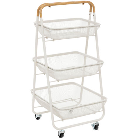 Servierwagen mit rollen mayaj 3 ebenen 48x41,5cm - 5five