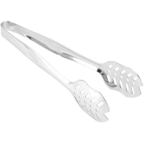 Servierzange aus Edelstahl für Buffets – lebensmittelecht, robustes, durchbrochenes Design, ideal für Grill und Küche