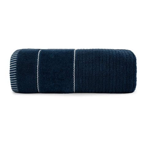 Serviette 30x50 Teo bleu 470g 100% coton avec velours