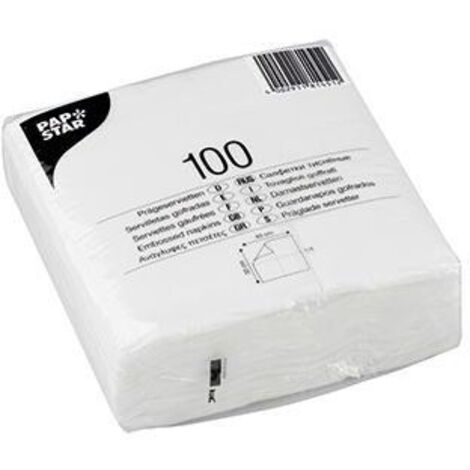 Serviette 33 x 33 cm (B x L) weiß 100 St./Pack.