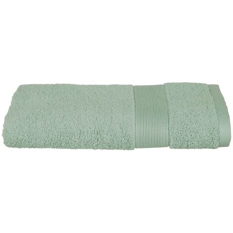Atmosphera - Serviette de toilette en Coton Vert céladon 50 x 90 cm
