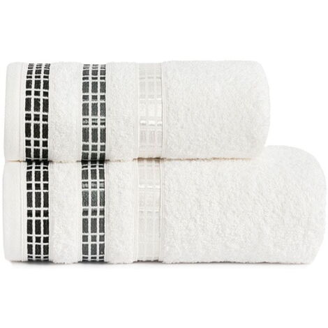 Serviette 50x90 blanche luxe Marquisette
