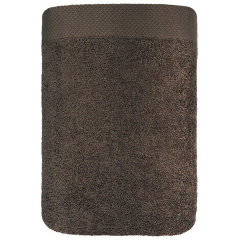 Serviette 70x140 Boho épaisse marron 100% coton 500g douce Premium