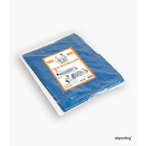 SERVIETTE A OEILLETS VERT/BLEU 100GR/MQ 6X10 6x10