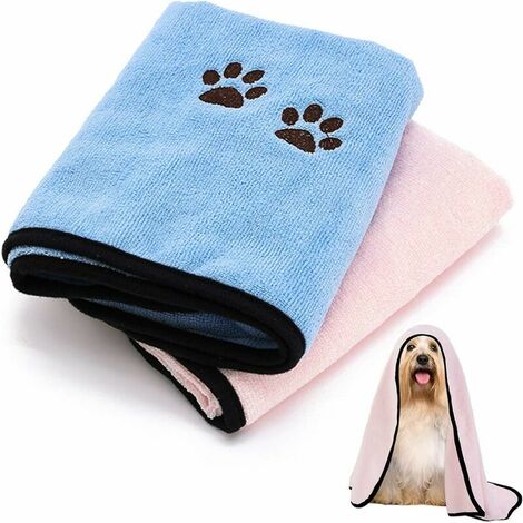 chien accessoires pour chiens accessoire Serviettes de bain pour animaux  domestiques, accessoires pour chiens, grande serviette Super absorbante, en  Fiber de nettoyage, douce et épaisse, sans peluches, à séchage rapide -  AliExpress