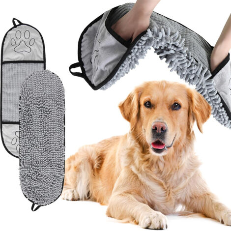 Serviette absorbante pour chien