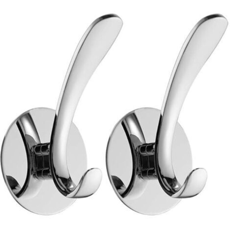 Image of Serviettenhaken Robe Edelstahl Rostfrei Ohne Bohren Badezimmer Küche Polierte Oberfläche 2 Stück