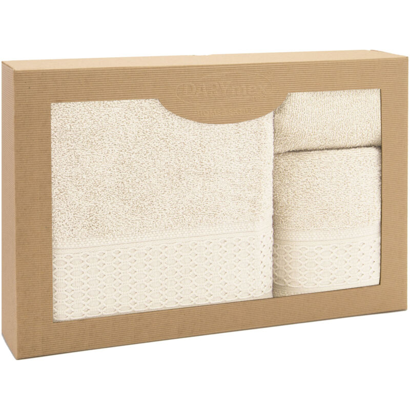 Serviette D Coton 100% Solano Ecru (P) 30x50+50x90+70x140 set.