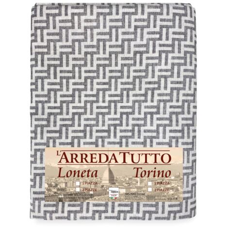 SERVIETTE D'AMEUBLEMENT GRAND FOULARD COUVRE-LIT Housse de canapé FASHION FABRIC Gris 1 PLACE