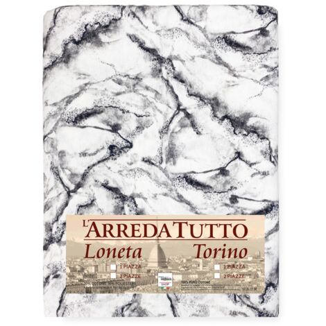 SERVIETTE D'AMEUBLEMENT GRAND FOULARD COUVRE-LIT Housse de canapé TISSU MARBRE Blanc 1 PLACE