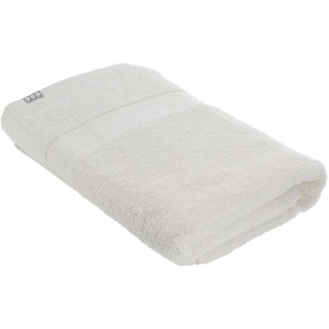 Serviette de bain 70x130 cm 100% coton - blanc - Tendance