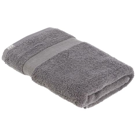 Serviette de bain 70x130 cm 100% coton - gris - Tendance