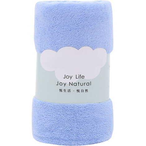 Serviette de Bain Adulte Épaisse et Absorbante 70x140cm, Grande Taille Haute Densité pour Salle de Bain, Plage ou Hôtel, Bleue