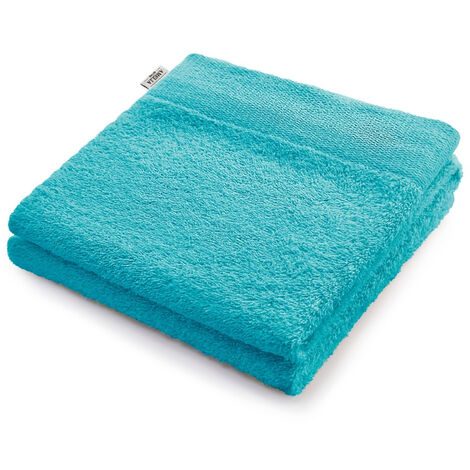 SERVIETTE DE BAIN AMARI - AMELIAHOME COULEUR TURQUOISE 50X100 AMELIAHOME