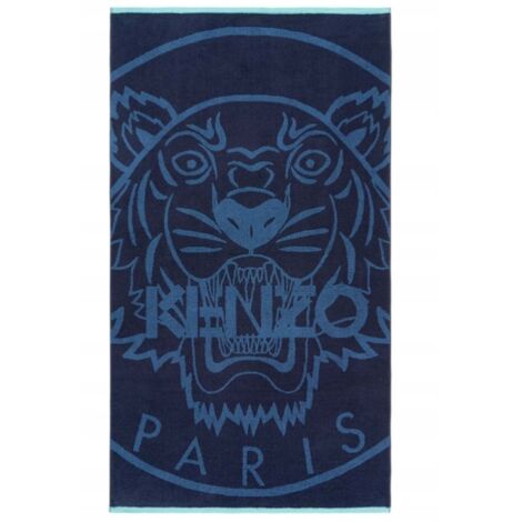 Serviette de bain bleu marine Kenzo, plage, 160 x 90 cm TRA