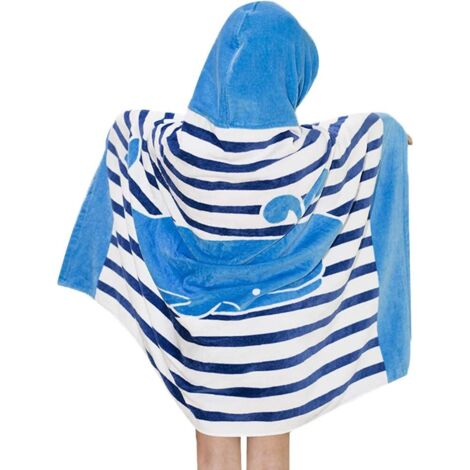 Serviette de bain cape à capuche séchage rapide pour enfants, 76 cm
