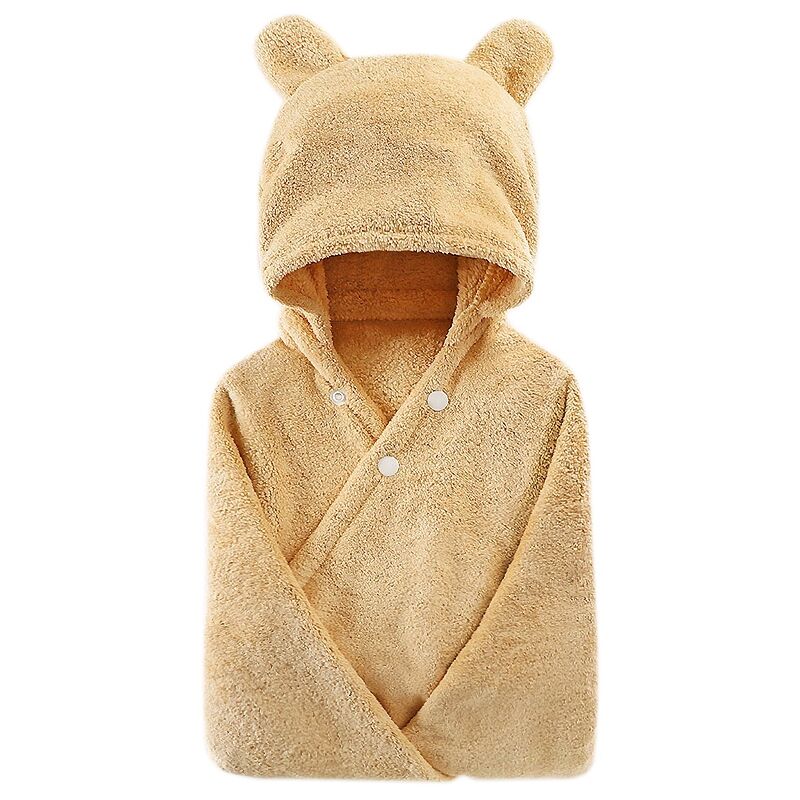 serviette de bain à capuche bébé ours mignon microfibre super absorbant serviette de bain bébé épais, garçon et fille serviette de bain super