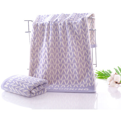 Serviette de bain douce, absorbante et épaisse en coton (1 pièce) pour le bain, les mains, le visage, le fitness et le spa - Gris épi de blé
