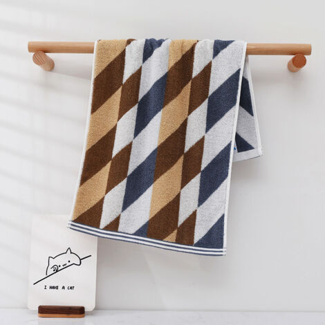 Serviette de bain en coton épais, douce et absorbante (1 pièce) - Marron Romantique